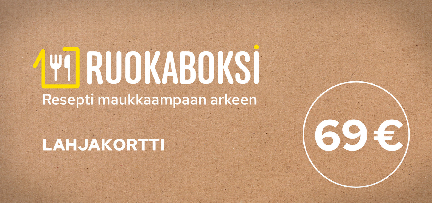 Toidukarbi kinkekaart