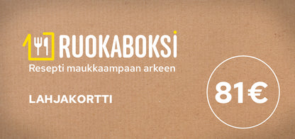 Toidukarbi kinkekaart