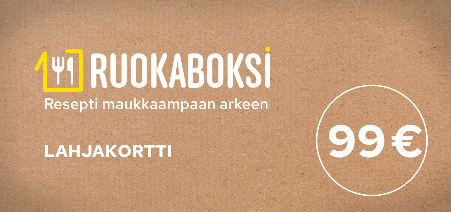 Toidukarbi kinkekaart